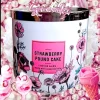 New STRAWBERRY POUND CAKE 3-Wick Candle US Seller