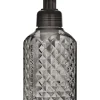 Faceted Black Glass   Gentle Foaming Hand Soap Dispenser