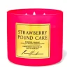 Images Strawberry Pound Cake 3-Wick Candle