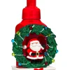 Santa Wreath Dcor Sleeve   Gentle Foaming Soap Holder