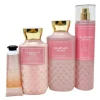 Bath and Body Works CHAMPAGNE TOAST Gift Bag Set – Body lotion – Shower Gel and Fine Fragrance Mist Plus a Shea Butter Hand Cream arranged inside a transparent gift bag