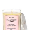 Champagne ToastSingle Wick Candle