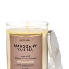 Mahogany VanillaSingle Wick Candle