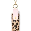 Cheetah Snap Case   Hand Sanitizer Spray Holder