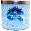 Blueberry Biscotti 3 Wick Candle Hologram Glass Style Jar